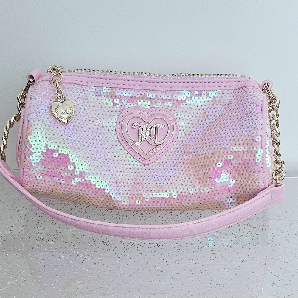 Juicy Couture Iridescent Pink Crossbody Bag